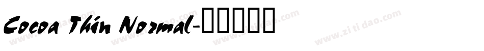 Cocoa Thin Normal字体转换